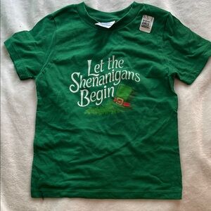 Green Kids Shirt - Let the Shenanigans Begin (3T)